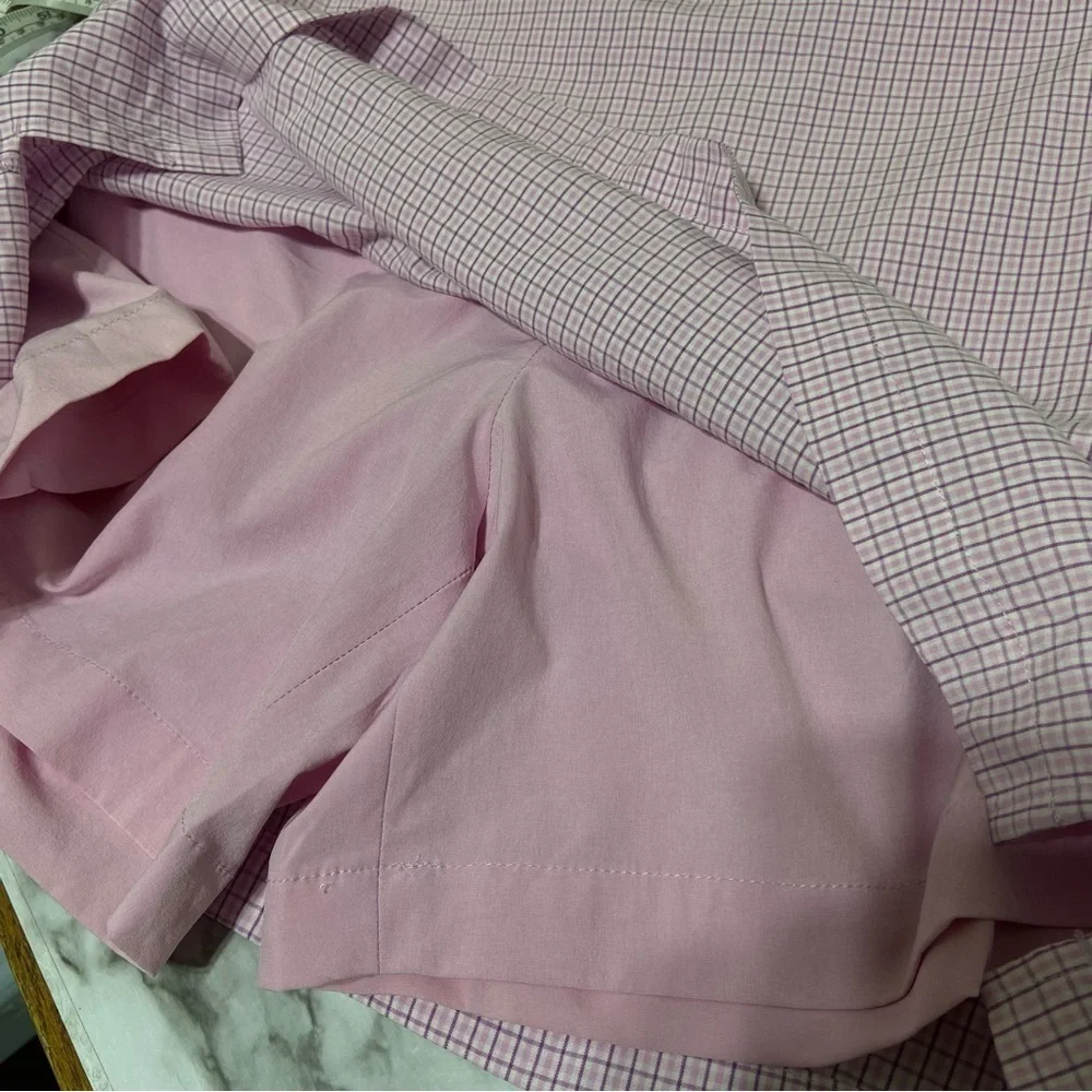 Greg Norman Athletic Purple Check Mini Skort Size 4 - Picture 5 of 9
